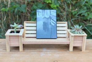 Cedar planter bench.