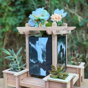 Elegant Four Sided Center Piece Trellis Planter